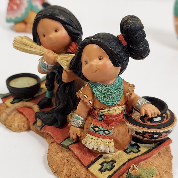 Vtg Friends Of The Feather Figurines Enesco Lot Beauty Hug Love For Many Moons - Picture 11 of 16